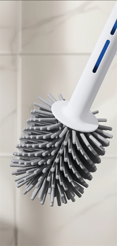 Silikon Deterjan Hazneli Esnek Tuvalet Fırçası Banyo Temizlik Ürünü