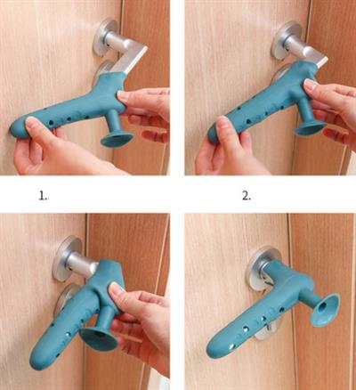 Silikon Duvar Koruyucu Kapı Stoperi GRİ (3936)