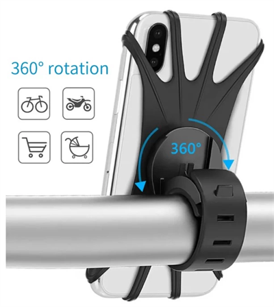 Silikon Esnek Bisiklet Telefon Tutucu