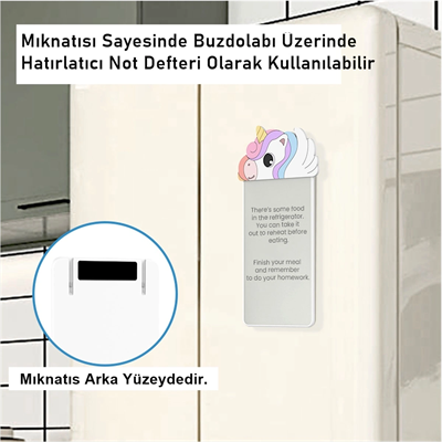 Silikon Figürlü Manyetik Mini Yazı Tahtası 5,5 - 14 cm
