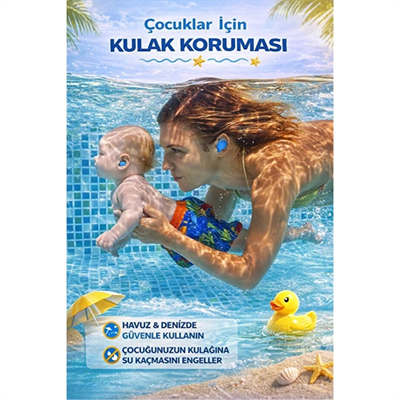 Silikon Kulak Tıkacı - 6lı Özel Kutulu - Su Geçirmez ve Gürültü Önleyici