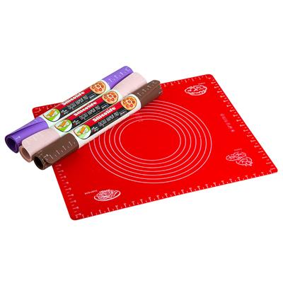 Silikon Ölçülü Hamur Açma Matı Hamur Açma Örtüsü Büyük Boy 50x40 (3936)