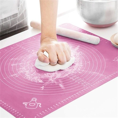 Silikon Ölçülü Hamur Açma Matı Hamur Açma Örtüsü Büyük Boy 50x40 Bx40