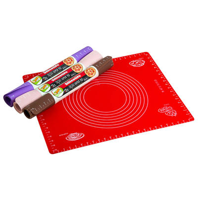 Silikon Ölçülü Hamur Açma Matı Hamur Açma Örtüsü Büyük Boy 50x40 Bx40