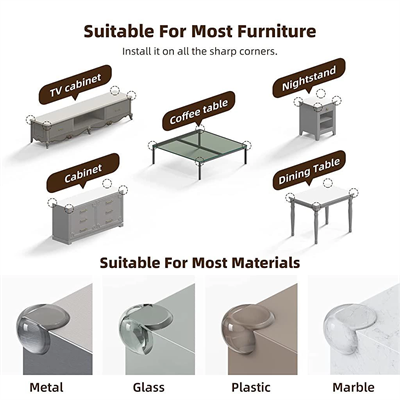 Silikon Şeffaf Masa Kenar , Köşe  Koruması