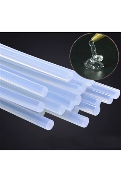 Silikon Tabancası İçin İNCE Silikon Çubuk 10’lu Paket – Şeffaf
