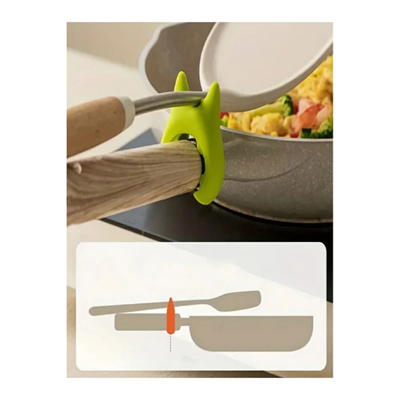 Silikon Tava Tencere Kaşık Tutucu
