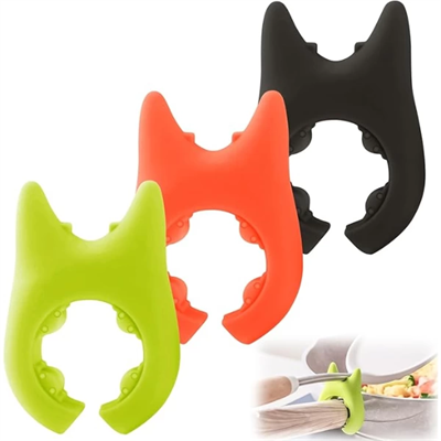 Silikon Tava Tencere Kaşık Tutucu