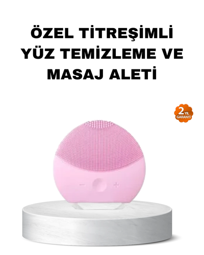 Silikon Yüz Temizleme ve Masaj Aleti – Su Geçirmez, Taşınabilir ve Cilt Dostu