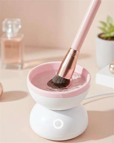 Silikon Yüzeyli Elektrikli Makyaj Fırçası Temizleme Kabı