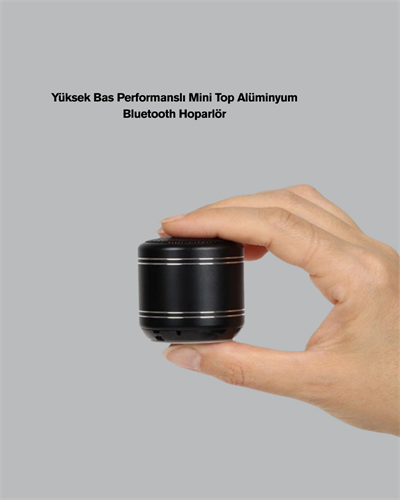 Silindir Tasarım Mini Bluetooth Hoparlör 10m Çekim Güçlü Bas ve Mikrofonlu