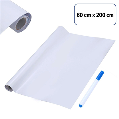 Silinebilir Kalemli Sticker  Duvara Yapışabilen Yazı Tahtası 60x100 Cm Bx40