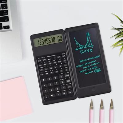 Silinebilir LCD Yazı Tabletli,Kalemli Katlanabilir Bilimsel Hesap Makinesi (3936)