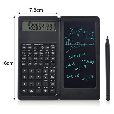 Silinebilir LCD Yazı Tabletli,Kalemli Katlanabilir Bilimsel Hesap Makinesi (3936)