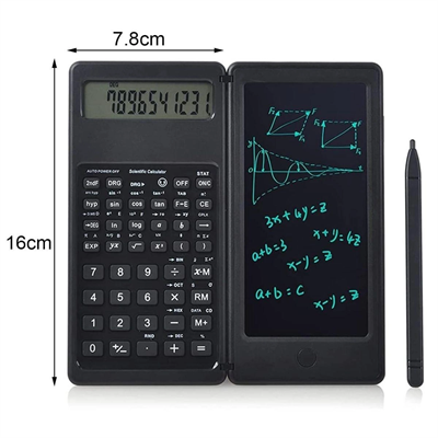 Silinebilir Lcd Yazı Tabletli,kalemli Katlanabilir Bilimsel Hesap Makinesi Bx40