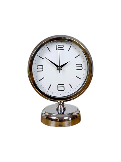 Silver Line 25 x 20 Cm Metal Krom Masa Saati