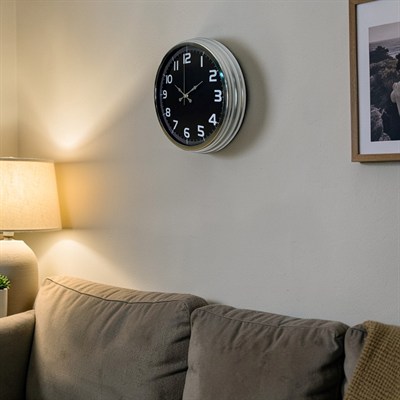 Silver Shadow 40 Cm Metal Duvar Saati