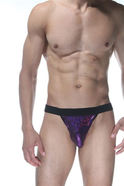 Simli Mor Erkek Tangası