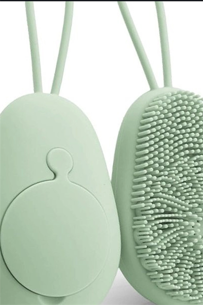 Sıvı Hazneli Yumuşak Silikon Duş Masaj Fırçası - Askılı Ergonomik 1 Adet BX-313489