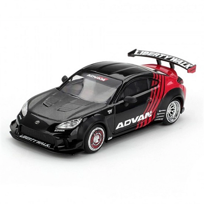 Sıvı Kristal Mavi 1:64 Ölçek Metal Toyota GR86 LB Nation Advan Model Araba BX-313388