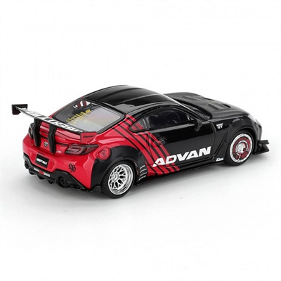 Sıvı Kristal Mavi 1:64 Ölçek Metal Toyota GR86 LB Nation Advan Model Araba BX-313388