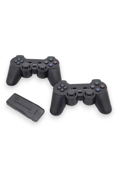 Siyah 2.4G kablosuz oyun kolu gamepad çiftli set Bluetooth özelliği olmadan - Elektronik