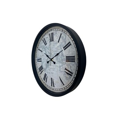 Siyah 36 Cm Atlas Tasarım Duvar Saati