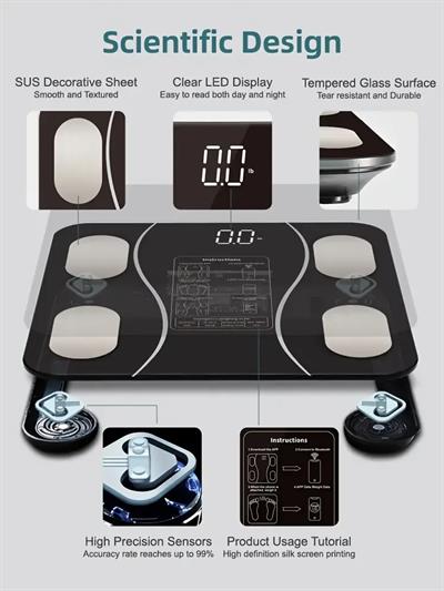Siyah Akıllı Dijital Baskül FS-550 (3936)