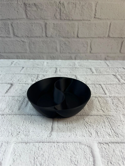 Siyah Çerezlik Kase Seti 4 Adet 3x12 cm