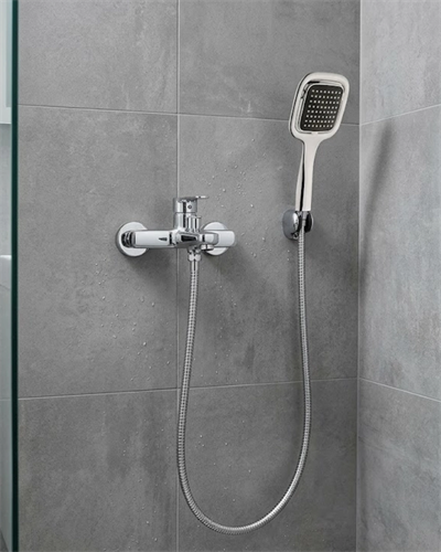 Siyah Duş Seti El Duşu Başlığı Spiral Hortum Dayanıklı Banyo Duş Aksesuarı