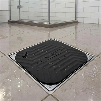 Siyah Kare Evye Gider Koku Önleyici Silikon Mat – Lavabo Süzgeç Ve Haşere Engelleyici Bx40