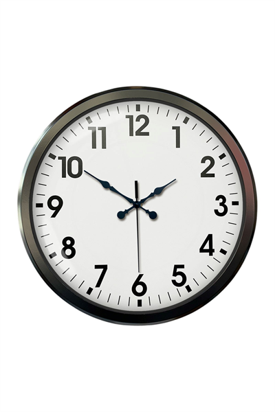 Siyah Klasik 52 Cm Modern Duvar Saati