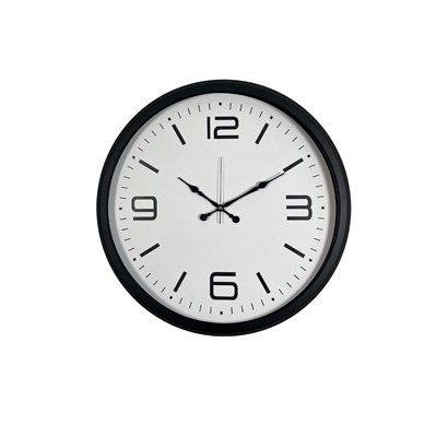Siyah Modern & Şık 52 Cm Metal Duvar Saati