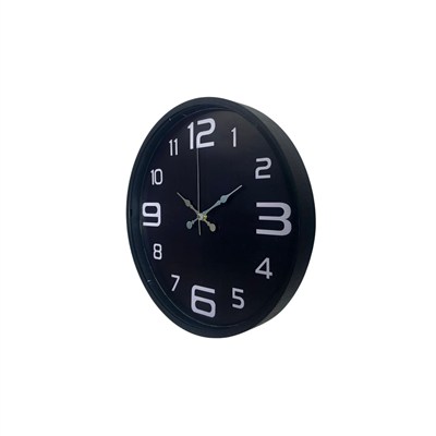 Siyah Modern 36 Cm Duvar Saati