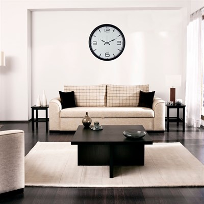 Siyah Modern Harmony 52 x 52 Cm Duvar Saati