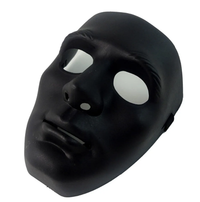 Siyah Renk Hip Hop Anonim Jabbawockeez Dans Maskesi 18x19 cm (3936)