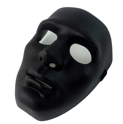 Siyah Renk Hip Hop Anonim Jabbawockeez Dans Maskesi 18x19 Cm Bx40