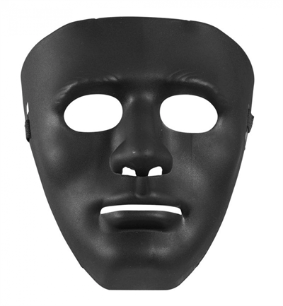 Siyah Renk Hip Hop Anonim Jabbawockeez Dans Maskesi 18x19 Cm Bx40