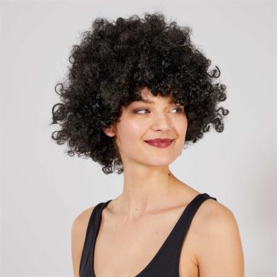 Siyah Renk Kıvırcık Afro Bonus Peruk (3936)