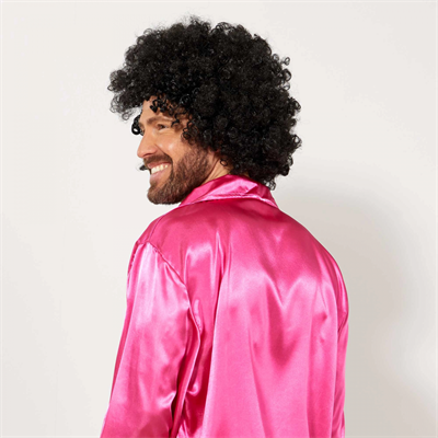 Siyah Renk Kıvırcık Afro Bonus Peruk Bx40