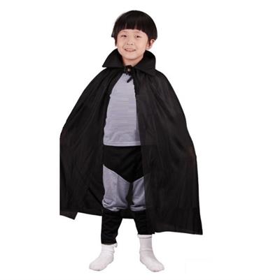 Siyah Renk Yakalı Çocuk Pelerin 90 cm (3936)