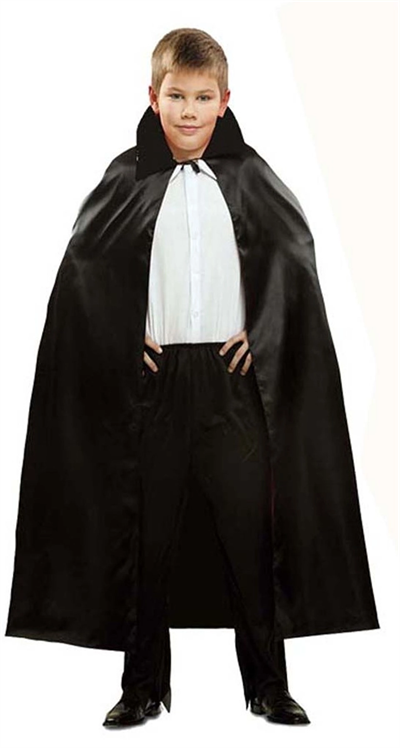 Siyah Renk Yakalı Halloween Pelerini 90 Cm Bx40