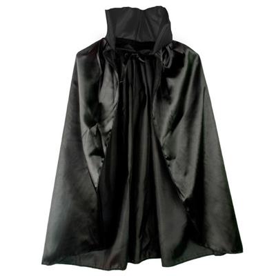 Siyah Renk Yakalı Halloween Pelerini 90 cm (3936)