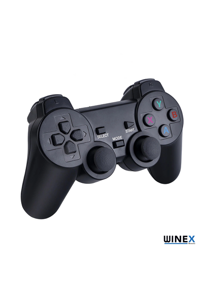 Siyah Retro Oyun Konsolu - 4K HD Çözünürlük ve 20000 Oyun İçeren Kablosuz Game Stick