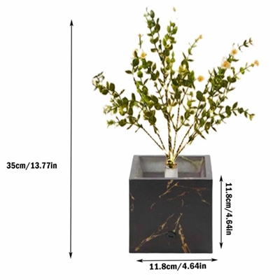 Siyah Saksılı LED Yapay Çiçek