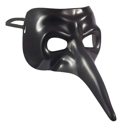 Siyah Uzun Burun Veba Doktoru Maskesi