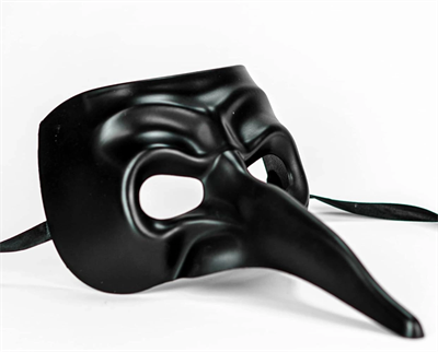 Siyah Uzun Burun Veba Doktoru Maskesi
