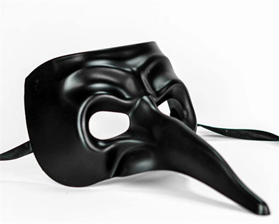 Siyah Uzun Burun Veba Doktoru Maskesi