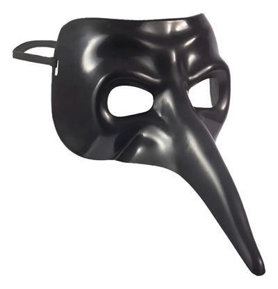 Siyah Uzun Burun Veba Doktoru Maskesi