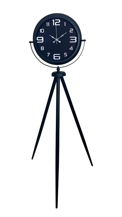 Siyah Zarafet Tripod Ayaklı Saat